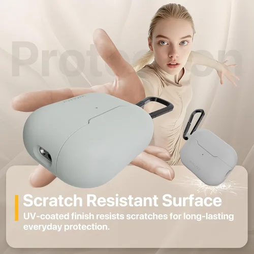Vista 3 de MAGEASY Funda diseñada para estuche de AirPods Pro 2 - Funda protectora a prueba de golpes para AirPods Pro y Pro 2, resistente a las manchas, suave