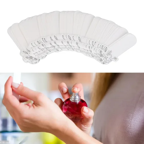 Vista 3 de Perfume Test Strips Essential Oil Fragrance Blotter Strips for Aromatherapy 100pcs for Daily Testing
