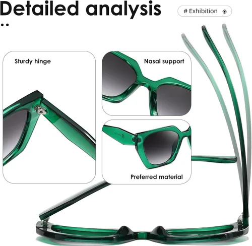 Vista 5 de kimorn Gafas de sol para mujeres y hombres de moda retro gafas de sol de moda K1354