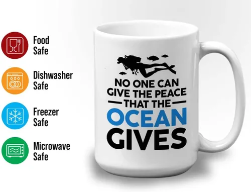 Vista 26 de Taza de café de buceo de 11 onzas, color negro, sumerge en la felicidad, actividades de respiración subacuática, pasatiempos, natación, ascenso