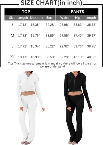 Vista 7 de LILLUSORY Conjuntos de 2 piezas para mujer, estilo casual, moderno, ajustado, con capucha, conjuntos de descanso