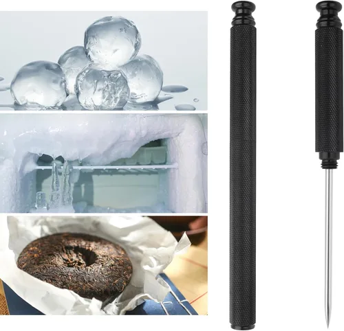Vista 5 de Púas de hielo con mango de aleación de aluminio, cuchillo de acero inoxidable con cubierta de seguridad, herramienta de cocina para restaurante