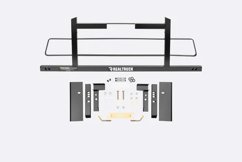 Vista 8 de RealTruck BACKRACK - Marco de estante de media lamas + kit de herramientas para uso con caja de herramientas de 21 pulgadas, combo Negro, sin