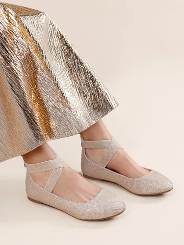 Vista 6 de Dream Pairs Zapatos planos, cómodos y de moda, para mujer, con correas elásticas para el tobillo