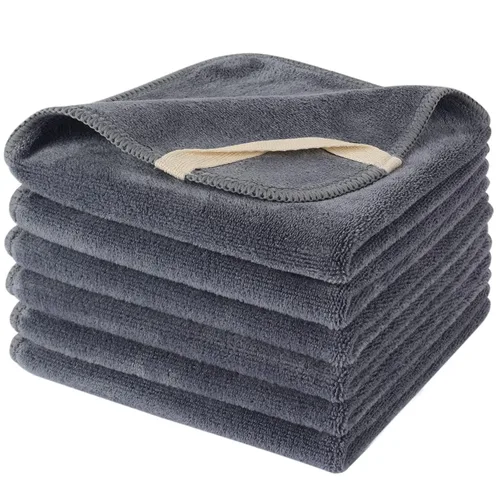Vista 33 de SINLAND Paños faciales de microfibra de secado rápido toallita de lavado de 8 x 8 pulgadas paño de lavado facial absorbente suave paños removedores