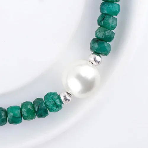 Vista 5 de Pulseras bolo con cuentas de piedras preciosas naturales, piedras de cuentas surtidas, joyería hipoalergénica bohemia hecha a mano para mujeres