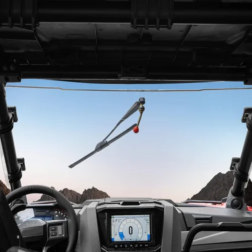 Vista 2 de KEMIMOTO Kit de Limpiaparabrisas UTV Manual Operado a Mano para Parabrisas de Revestimiento Duro o de Vidrio Compatible con Maverick X3 Commander