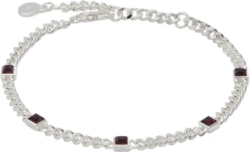 Vista 7 de Alex and Ani September Birthstone Sapphire Curb Chain Bracelet Dorado
