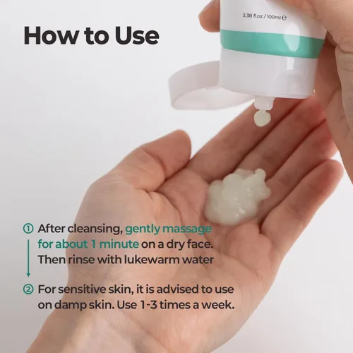 Vista 8 de MOTHER MADE Gel exfoliante facial vegano con té verde, vitamina E, ácido hialurónico, 3.38 onzas líquidas. Exfoliante facial suave y natural