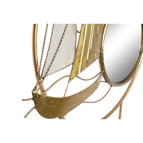 Vista 4 de Figura Decorativa DKD Home Decor Espejo Dorado Metal Mediterráneo (53 x 9 x 67 cm)