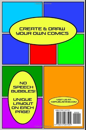 Vista 2 de Blank Comic Book Create & Draw Your Own Comics & Graphic Novels - 6x9 Pocket Sized - No Speech Bubbles - Each Page Is Blank On Back