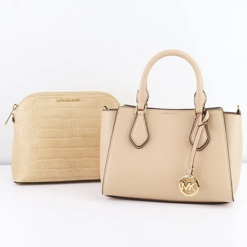 Vista 2 de Michael Kors Daria Bolso cruzado pequeño de piel de guijarros 2 en 1