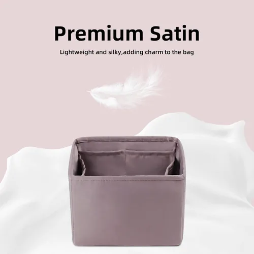 Vista 3 de DGAZ Organizador de bolso suave y sedoso, sedoso, bolso de lujo en moldeadores de bolsas, mujer, se adapta a picotina 1822 bolsas