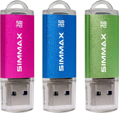 Vista 8 de SIMMAX Memory Stick 32GB USB 2.0 Unidades Flash Thumb Drive Pen Drive (32GB Morado)