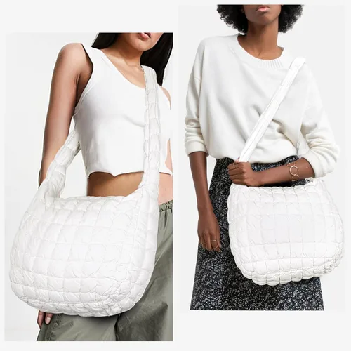 Vista 2 de Bolsa acolchada para mujer, bolsa acolchada ligera, bolsa acolchada para el hombro
