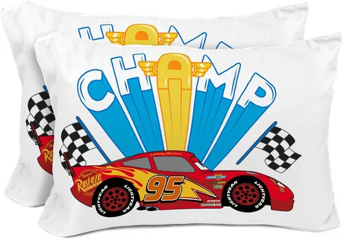 Vista 8 de Sunny Side Up Monster Jam Grave Digger - Juego de 2 fundas de almohada reversibles, fundas de almohada de doble cara, ropa de cama para niños súper