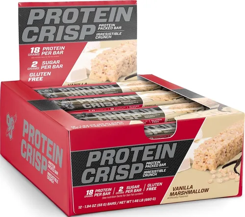 Vista 13 de BSN Protein Crisp Bar by Syntha-6 - Barra de proteína de suero bajo en azúcar, 1072751, Crunch de chocolate, 1