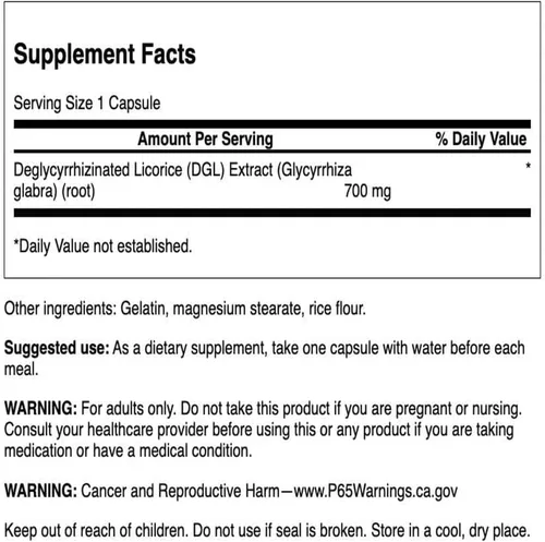 Vista 2 de Swanson DGL de alta potencia (regaliz) – Suplemento herbario que promueve la salud digestiva y el apoyo del tracto gastrointestinal – chupete