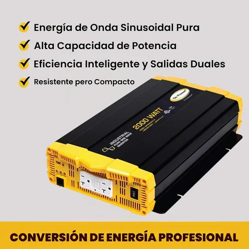 Vista 2 de ¡Go Power! GP-ISW2000-12, inversor de onda sinusoidal industrial