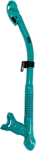 Vista 7 de SHERWOOD SCUBA Snorkel Super Dry con protección contra salpicaduras y válvula de sellado: Tiga Snorkel Negro