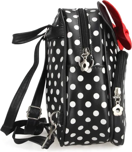 Vista 5 de Linda mochila de ratón para niñas mini mochila pequeña mochila para mujer bolsa de viaje para niña pequeña Negro 87 x 7 inch Mochila Minnie Mouse