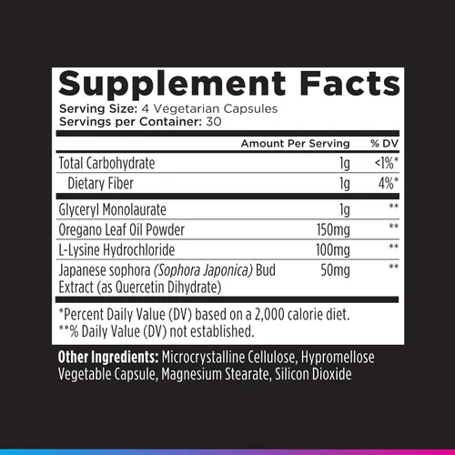 Vista 7 de Livingood Daily Suplemento de apoyo inmunológico, fórmula 4 en 1 con aceite de orégano, monolaurina, L lisina y quercetina, salud intestinal