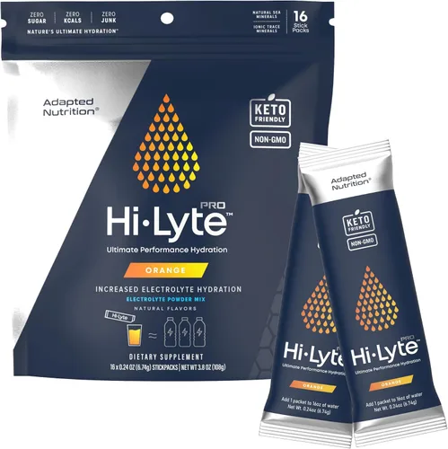 Vista 8 de Hi-Lyte Pro - Paquetes de hidratación – 16 paquetes individuales de bebidas Granada de arándanos Paquetes de electrolitos saborizados Sin