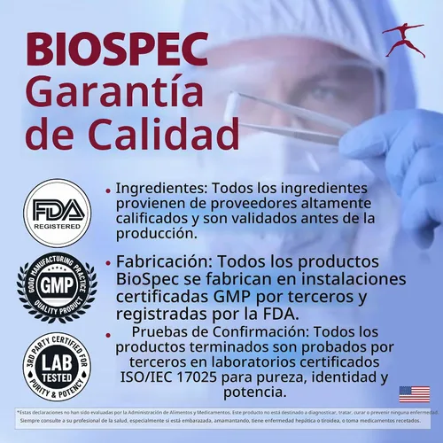 Vista 6 de BIOSPEC NUTRITIONALS Probiotic-5 - Complejo probiótico de amplio espectro con 5 mil millones de microorganismos y 5 cepas únicas por cápsula