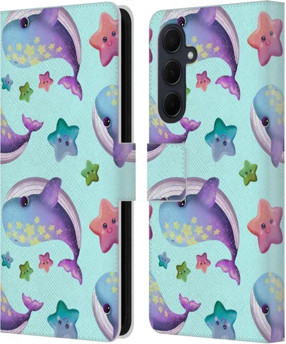 Vista 89 de Head Case Designs Officially Licensed Carla Morrow Colorful Space Dice Patterns Leather Wallet Case Compatible with Samsung Galaxy A07 4G
