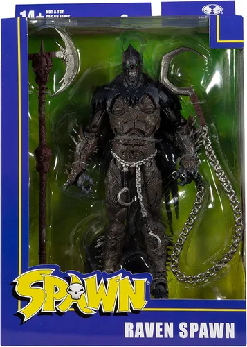 Vista 8 de McFarlane Toys Raven Spawn - Figura de acción de 7 pulgadas con accesorios