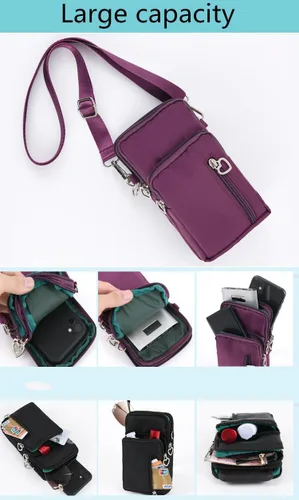 Vista 3 de Bolsa de teléfono celular para Galaxy A15 A14 A13 A25 A35 S24 S23 S22 S21 S20 Ultra/Fe/Plus iPhone 15 14 13 12 11 Pro Max