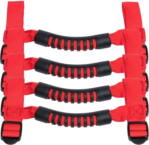 Vista 10 de 4 asas de agarre de barra antivuelco para Jeep Wrangler YJ TJ JK JKU JL JLU Sports Sahara Freedom Rubicon X & Unlimited 1995 - 2020