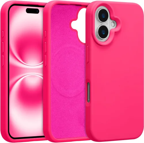 Vista 573 de Funda magnética de silicona para iPhone 13 Pro, color blanco antiguo [Compatible con Magsafe] [Forro de microfibra suave antiarañazos], funda