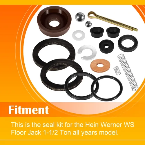Vista 2 de Kit de reparación de reemplazo de sello para piso Jack Hein Werner WS Modelo 1-1/2 toneladas (16PCS)