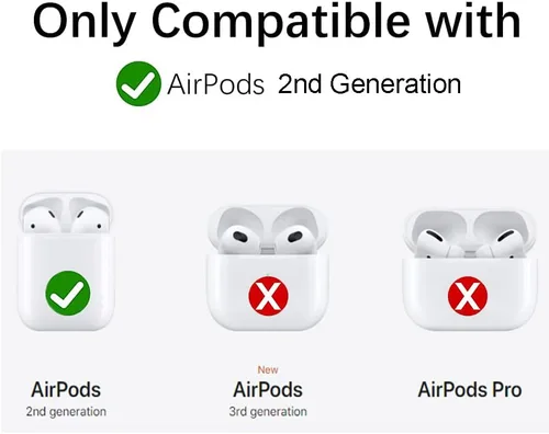 Vista 2 de Lindo estuche de felpa suave hecho a mano de piel blanca esponjosa para perros y perritos de peluche para Airpods2 Airpod de dibujos animados