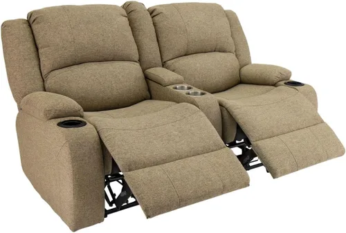 Vista 6 de RecPro Charles Powered RV Wall Hugger Reclinable Loveseat Avena de 64
