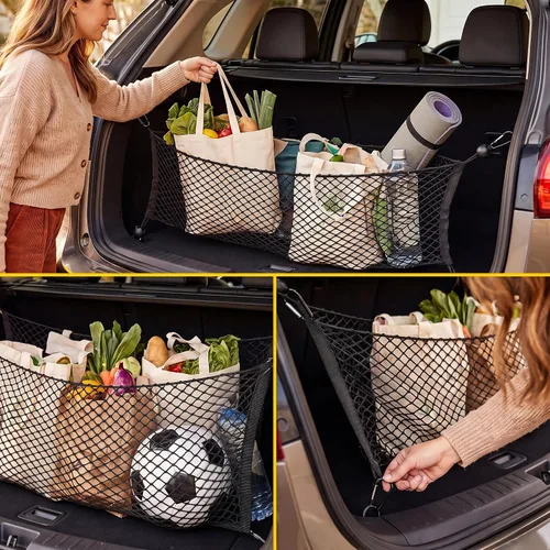 Vista 4 de Truck Cargo & Tailgate Net Set for 2013-2026 Silverado Sierra 1500-3500HD