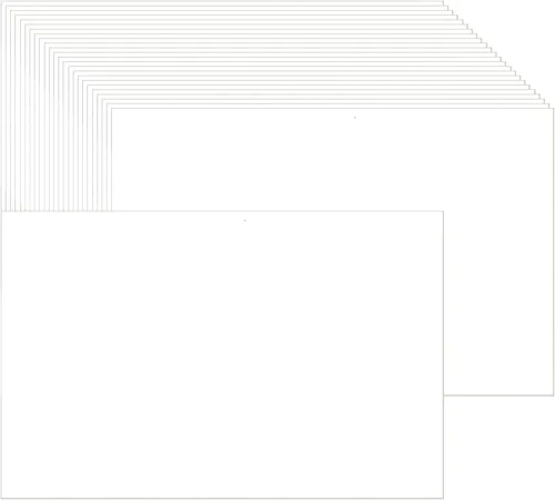 Vista 10 de Baisunt Paquete de 25 tarjetas de cartulina negra de 4 x 6 pulgadas en blanco grueso de 92 libras para hacer tarjetas de felicitación, tarjetas
