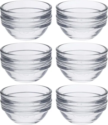 Vista 10 de Beille Mini Cuenco Pequeño de Vidrio de 2 Pulgadas Esencial para Cocina, 2 piezas