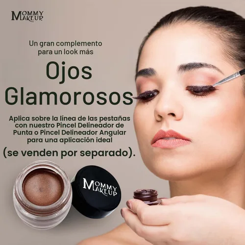 Vista 8 de Delineador de ojos de gel impermeable Stay Put Chocolate Sizzle Brown con Chocolate Sizzle - Chocolate con leche marrón con brillo dorado y manchas