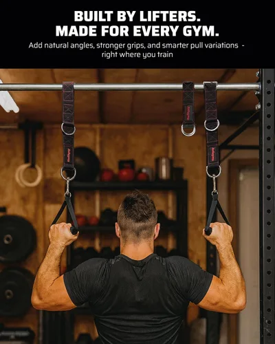 Vista 2 de THEFITGUY - Correas de extensión de cable para accesorios de máquina de cables y gimnasio (par) Multifunctional heady-duty straps with 5 length