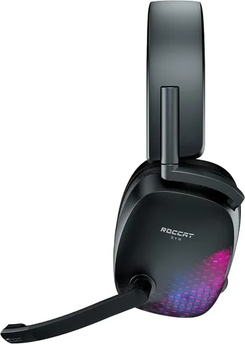 Vista 12 de ROCCAT Syn Max Air PC Wireless 3D Audio RGB - Auriculares para juegos, conexiones inalámbricas y Bluetooth simultáneas, batería de 16 horas y base