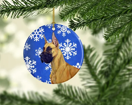 Vista 136 de Caroline's Treasures Cavalier Spaniel - Adorno de cerámica para colgar en el árbol de Navidad, para el hogar, Navidad, fiestas, regalo, 3 pulgadas