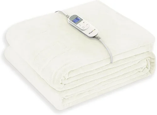 Vista 11 de Wapaneus Manta térmica eléctrica con bolsillo para los pies, con 10 niveles de calefacción y 4 ajustes de temporizador, 4 horas de apagado