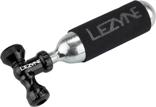 Vista 4 de LEZYNE Control Drive - Inflador de neumáticos de bicicleta de CO2, bomba de inflado de aluminio compatible con Presta & Schrader con válvula
