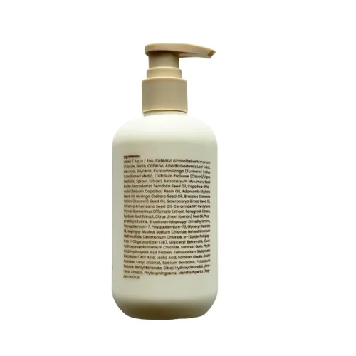 Vista 8 de Olivii Hair-Gro Acondicionador para cabello más grueso y completo, crecimiento del cabello con cúrcuma, trébol rojo, biotina y cafeína, reduce