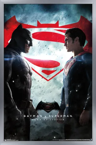 Vista 15 de Trends International DC Comics Movie - Batman v Superman - Póster de pared de una hoja, 14.725 x 22.375 pulgadas, versión enmarcada de madera
