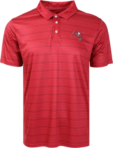 Vista 9 de FOCO Mens NFL Team Logo Striped Polyester Polo Short Sleeve Shirt