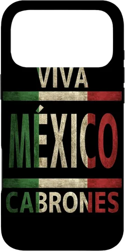 Vista 21 de Funda con bandera mexicana para iPhone 13 Viva México Cabrones