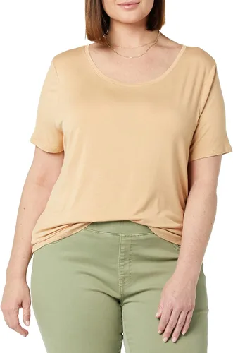 Vista 5 de Tienda Essentials Túnica de manga corta con escote redondo para mujer, paquete de 2